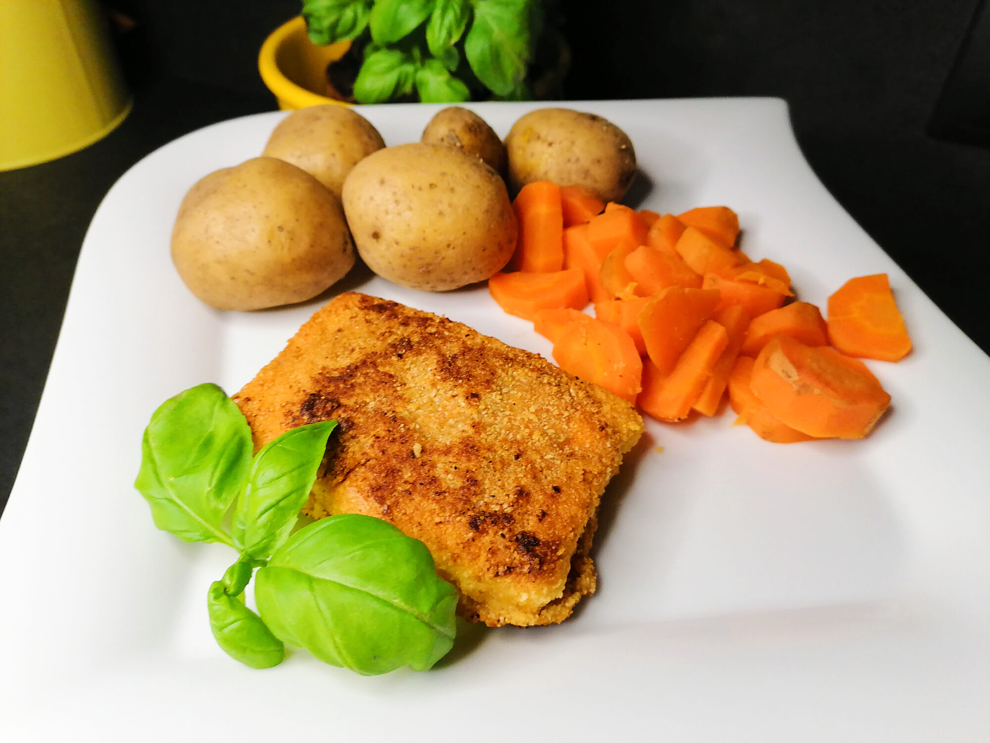 panierowane tofu bez glutenu/ wegetariańskie schabowe